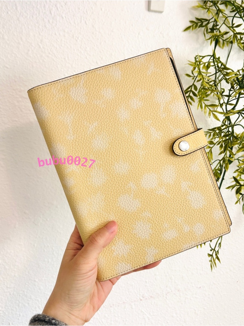 NWT🌼Coach Leather Notebook With Floral Print CDY00 Journal School Work Office